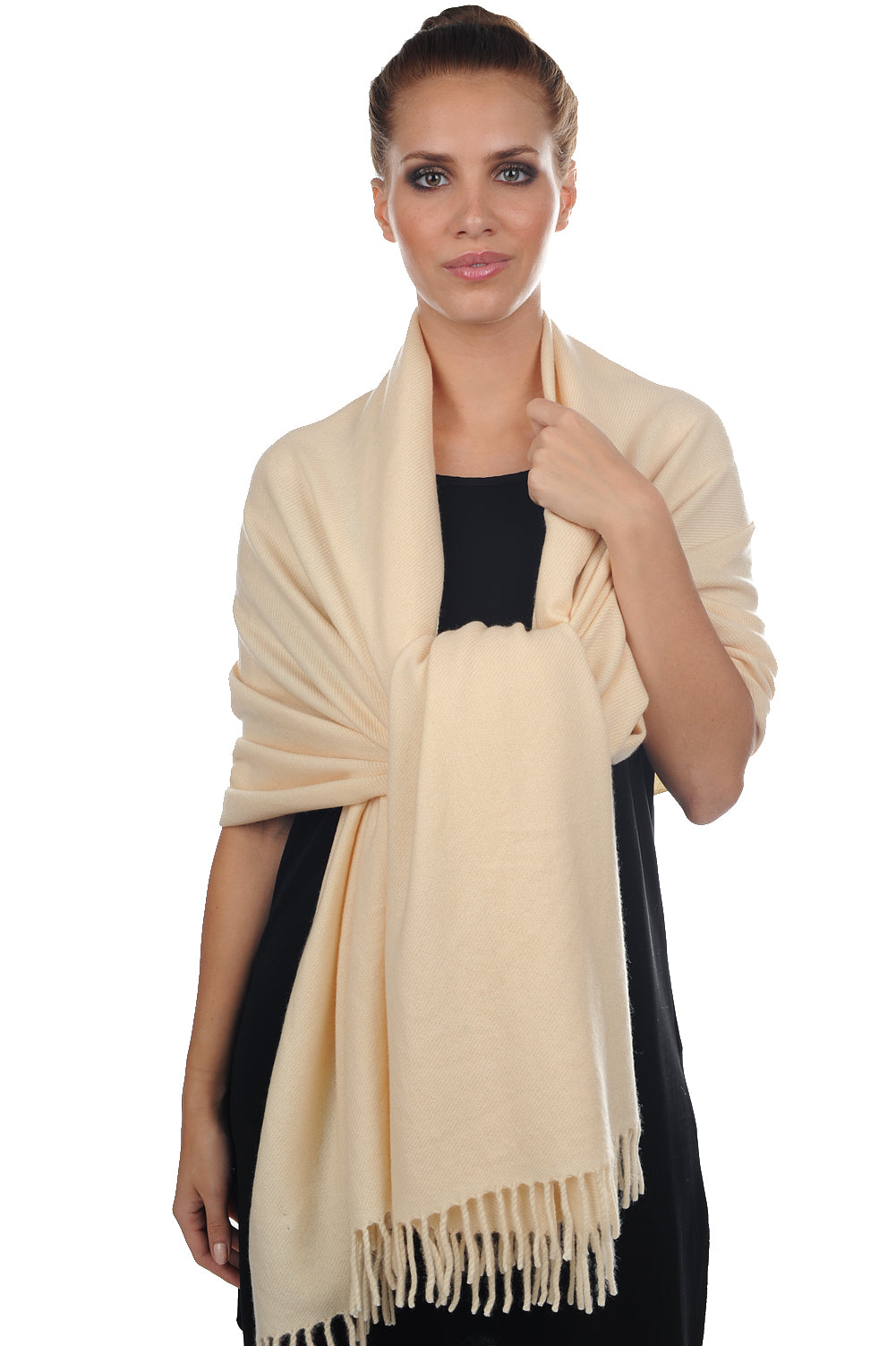 Niry in cashmere donna - champagne - Mahogany