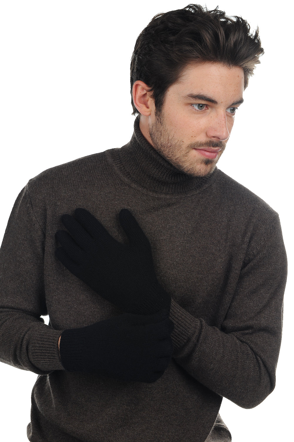 Manous in cashmere uomo - nero - Mahogany