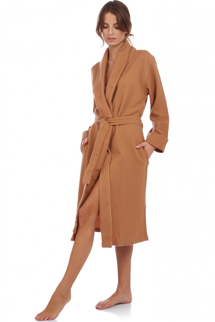 Mylady in cashmere donna - cammello deserto - Mahogany