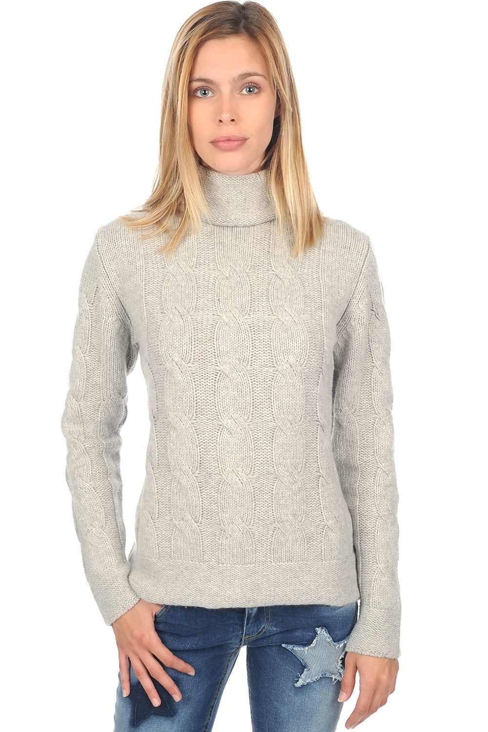 Blanche in cashmere da donna - flanella melange - Mahogany