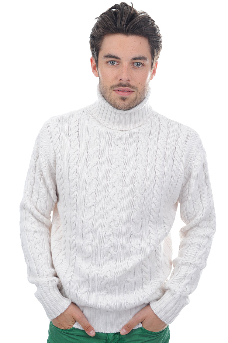 Lucas in cashmere da uomo - bianco avorio - Mahogany