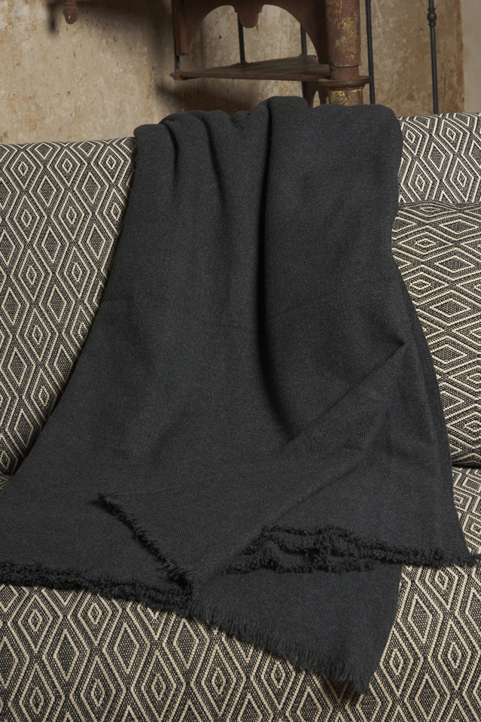 Toodoo Plain L in cashmere misto - carbon - Mahogany