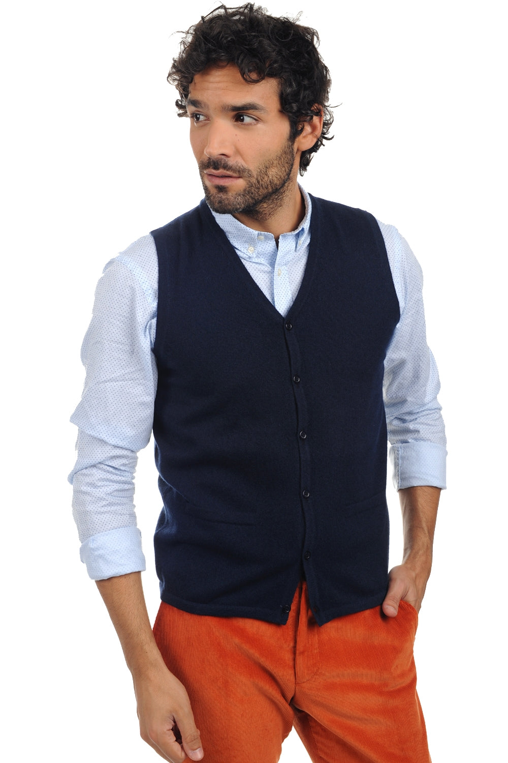 Basile in cashmere uomo - blu marino scuro - Mahogany