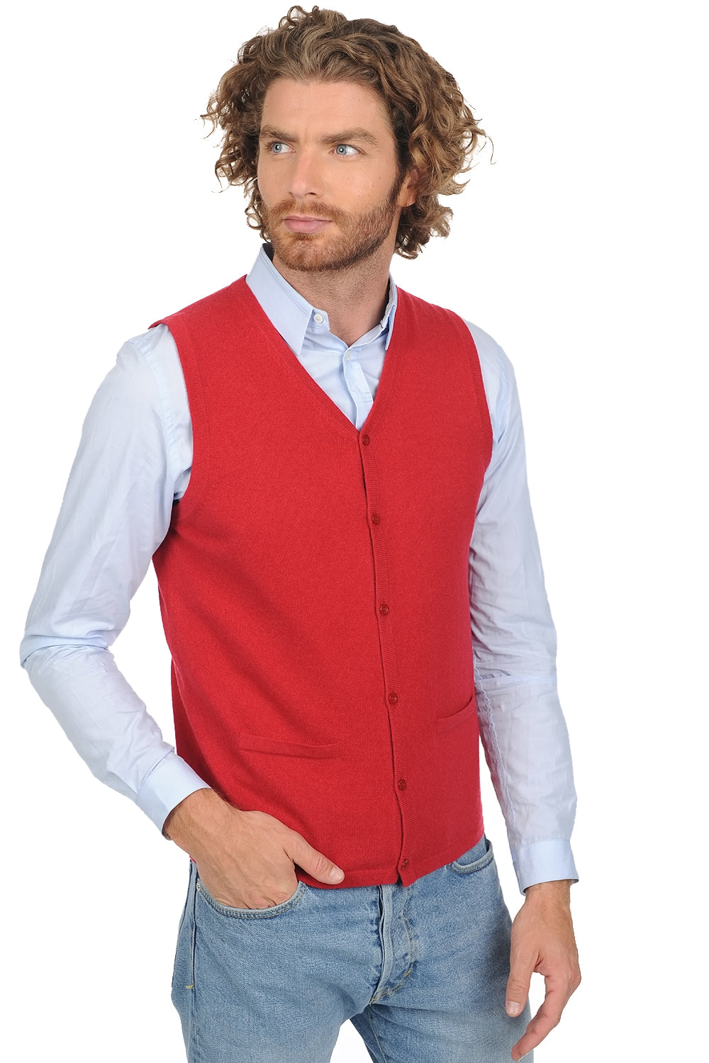 Basile in cashmere uomo - rosso velluto - Mahogany