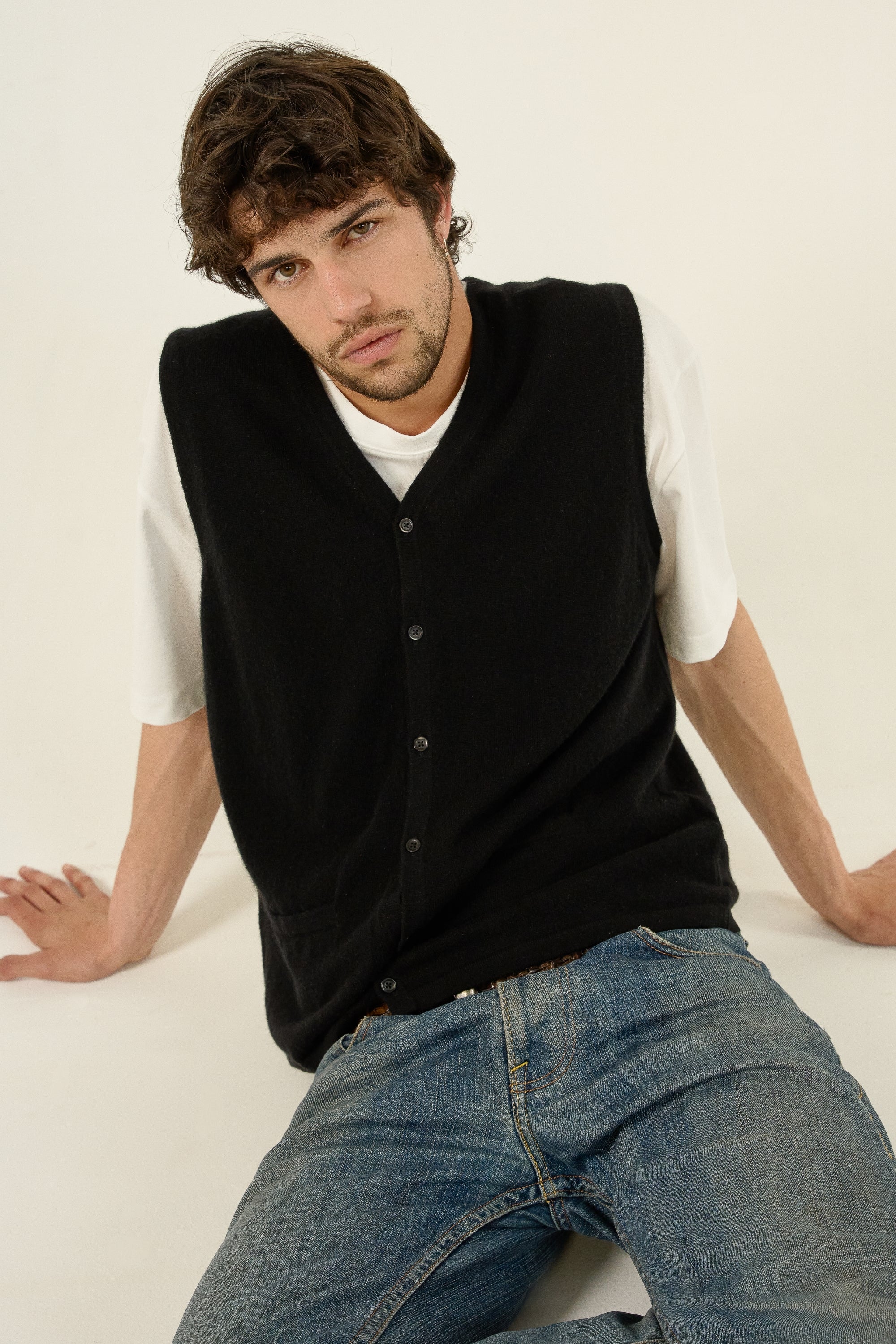 Basile in cashmere uomo - nero - Mahogany