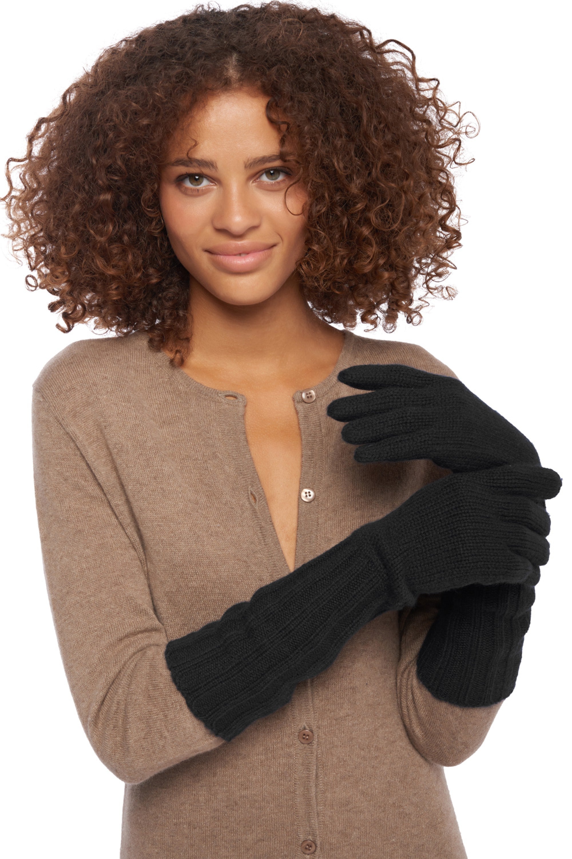 Tadam in cashmere donna - nero - Mahogany