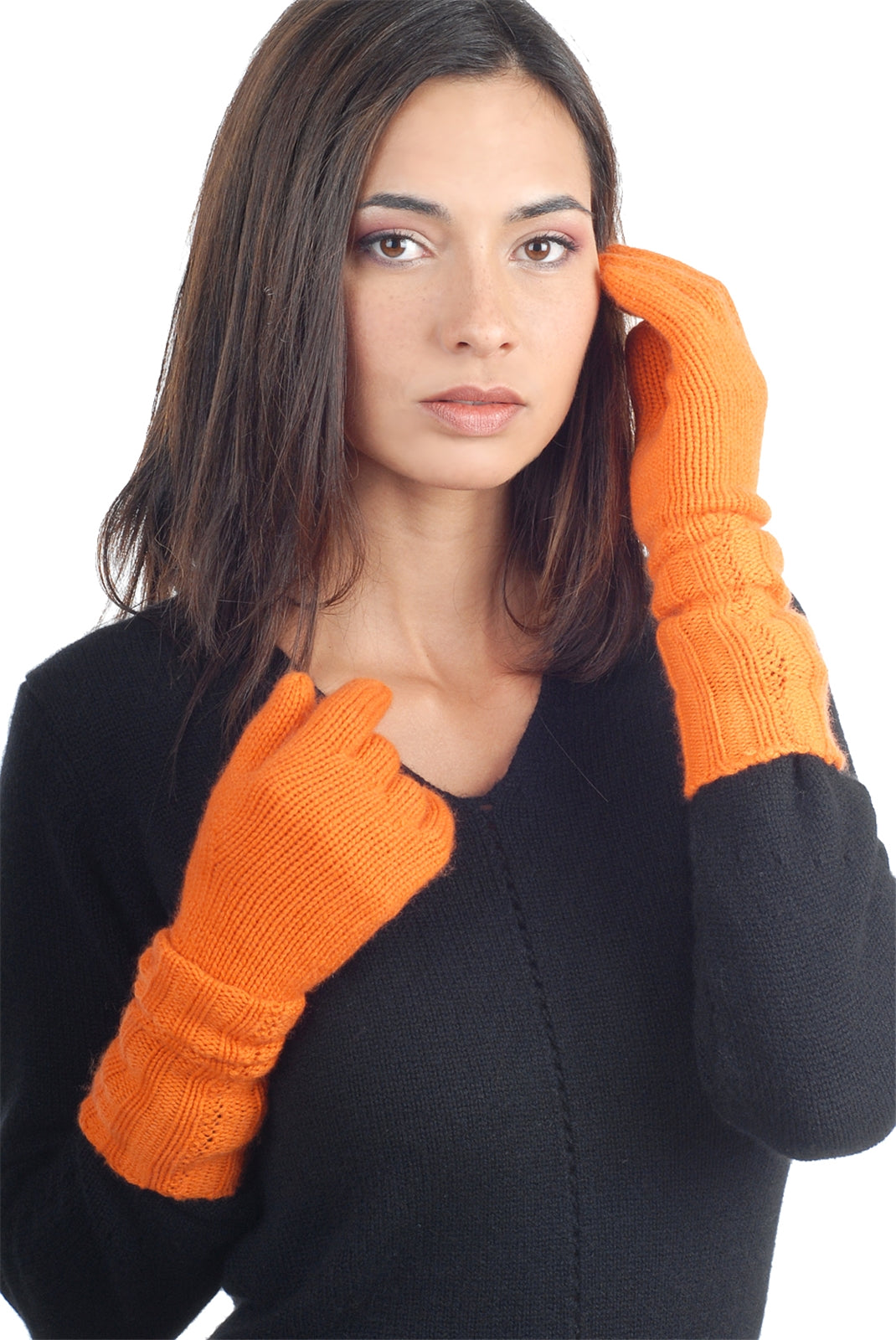 Tadam in cashmere donna - arancione - Mahogany