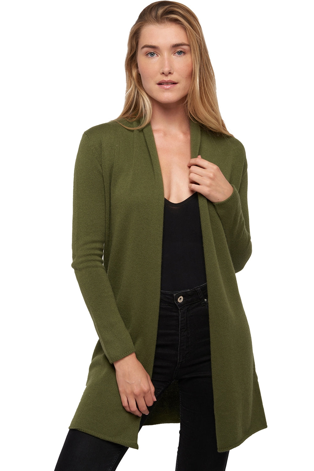 Perla in cashmere donna - kaki - Mahogany