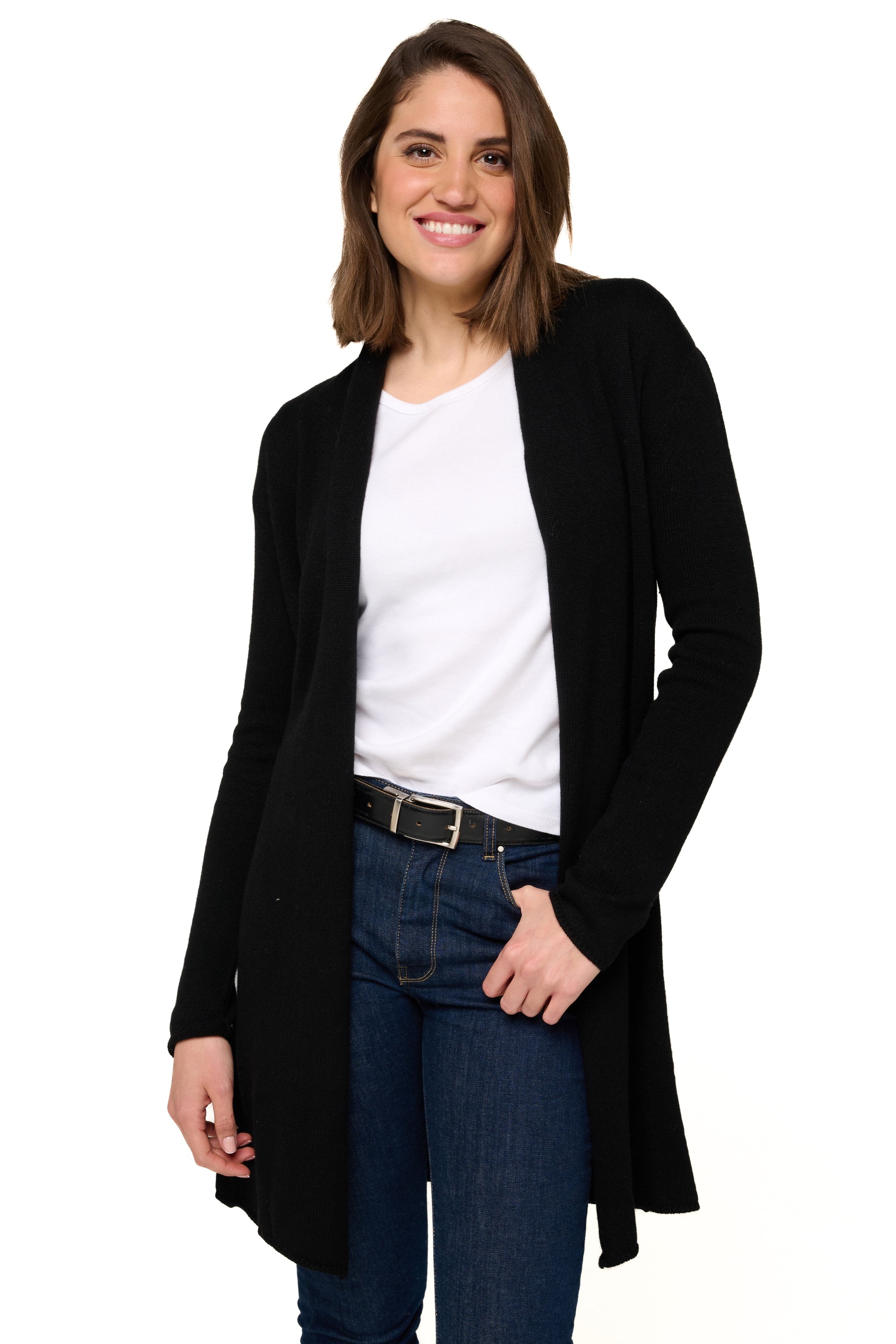 Perla in cashmere donna - nero - Mahogany