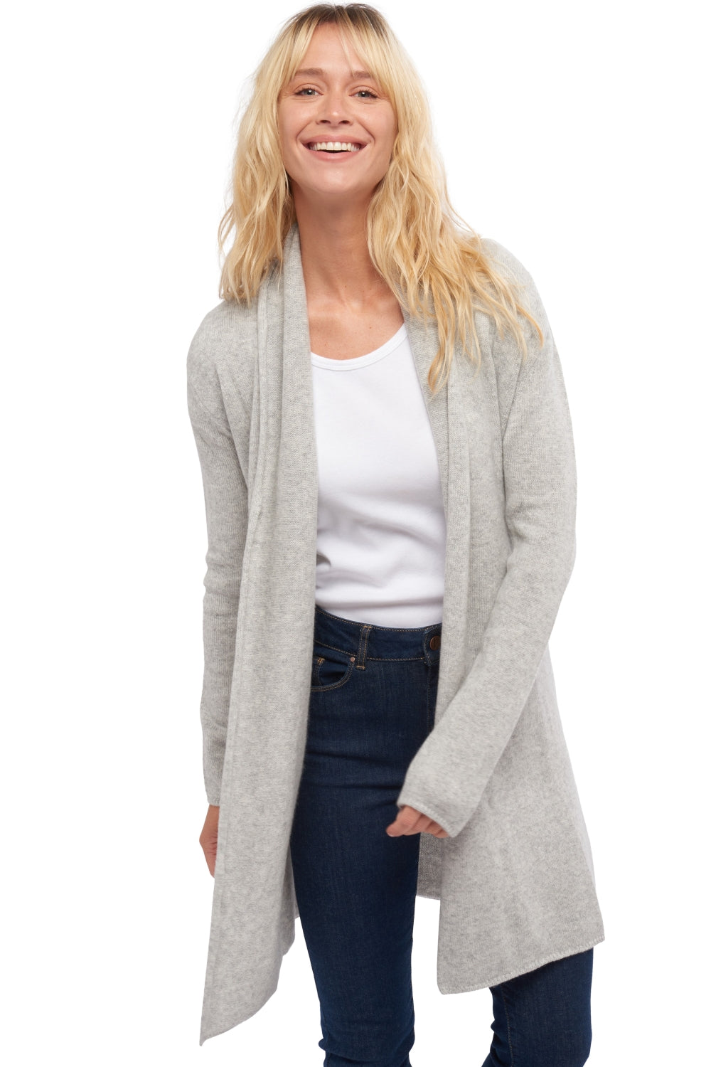 Perla in cashmere donna - flanella chiné - Mahogany