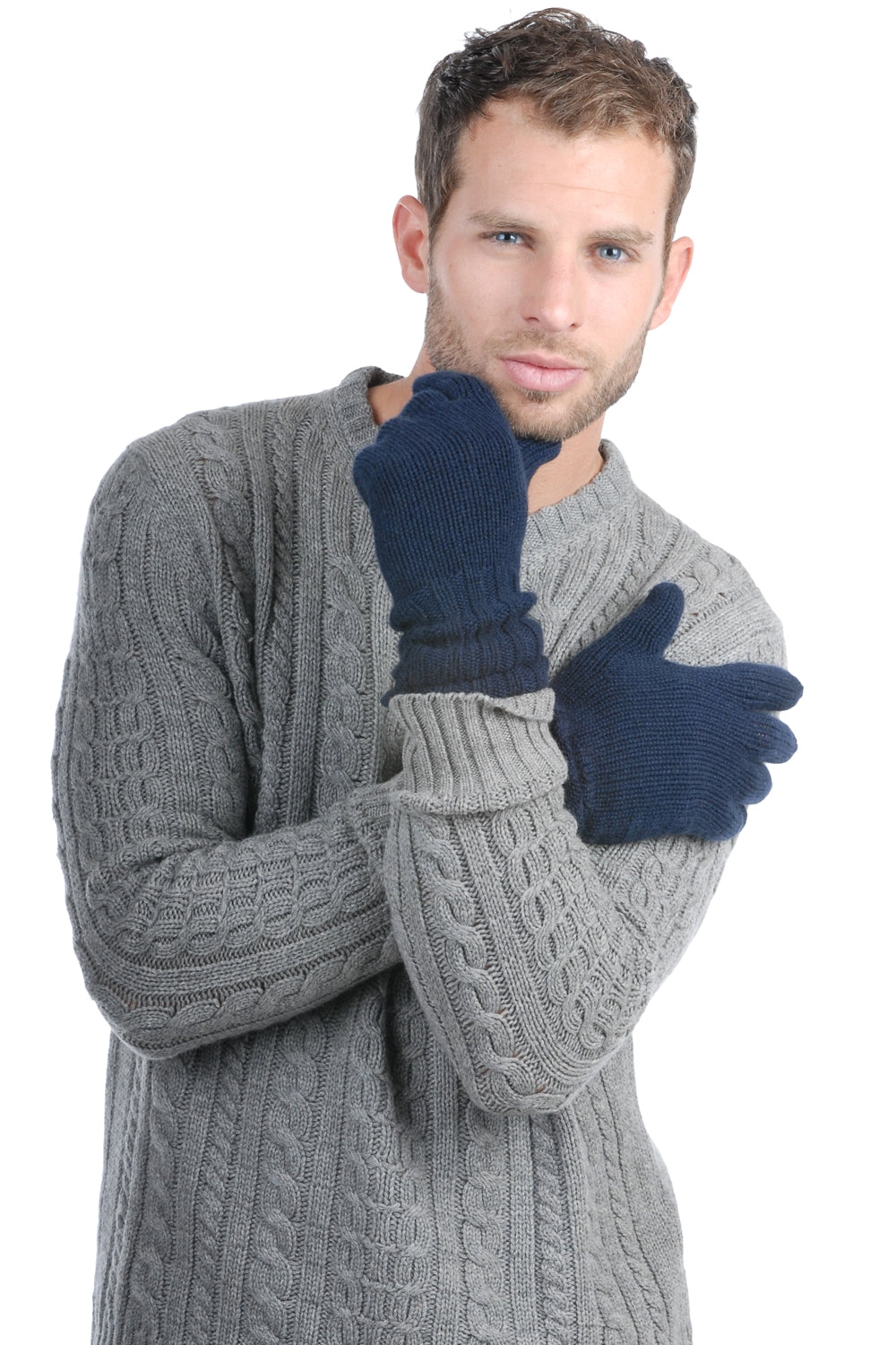 Tadom in cashmere uomo - blu marino scuro - Mahogany