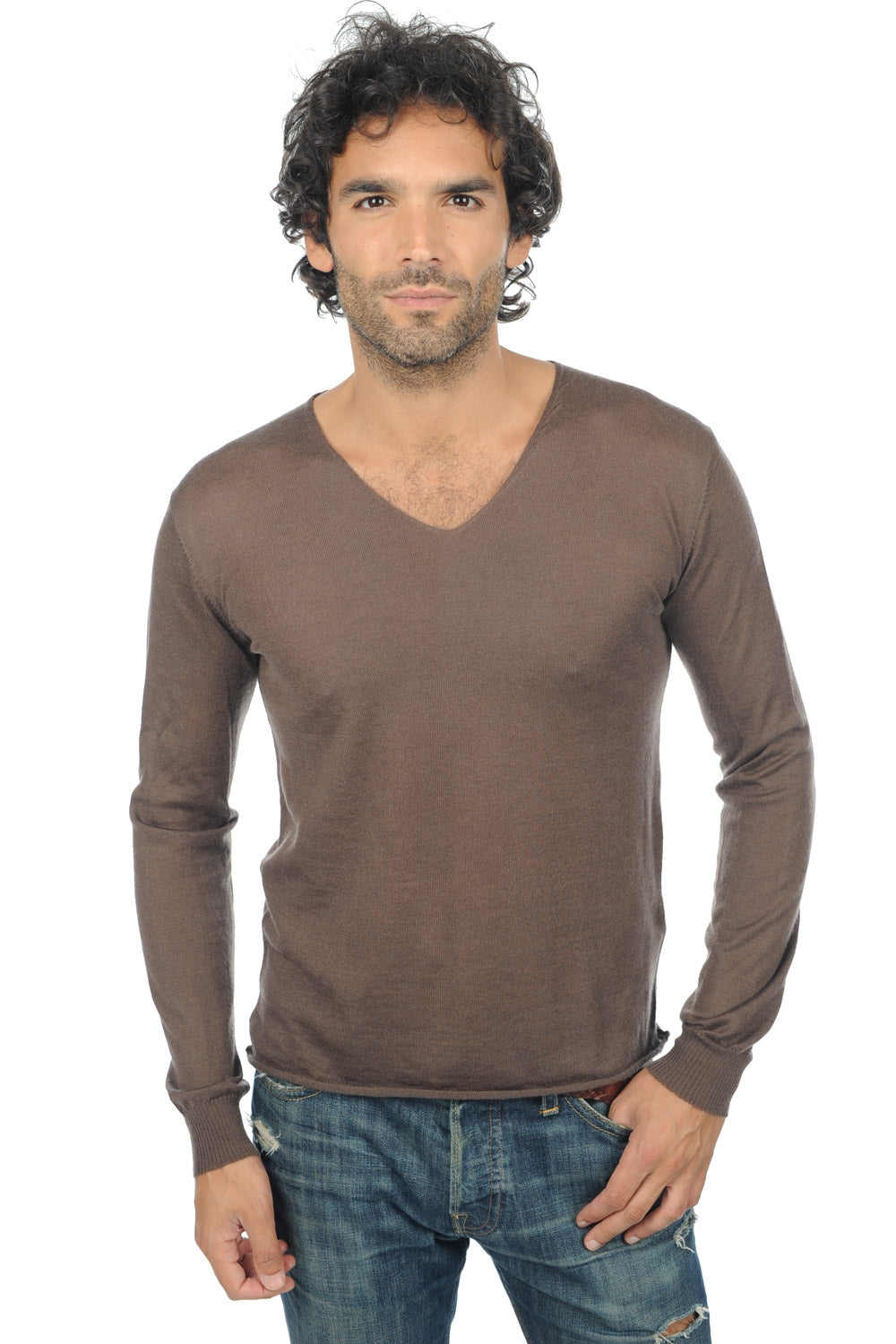 Leoduvet in duvet di cashmere uomo - brownies - Mahogany
