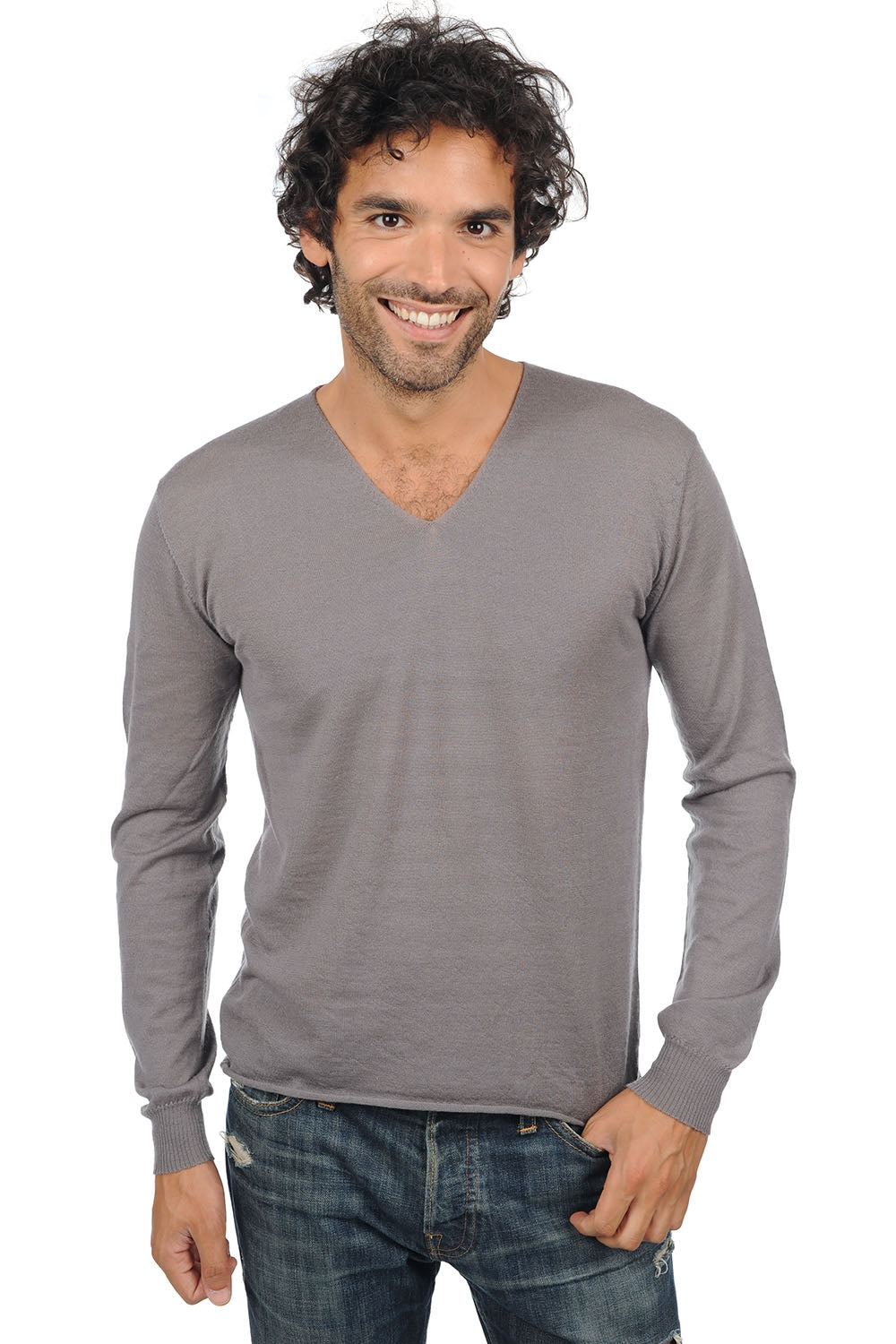 Leoduvet in piumino di cashmere uomo - grigio medio - Mahogany
