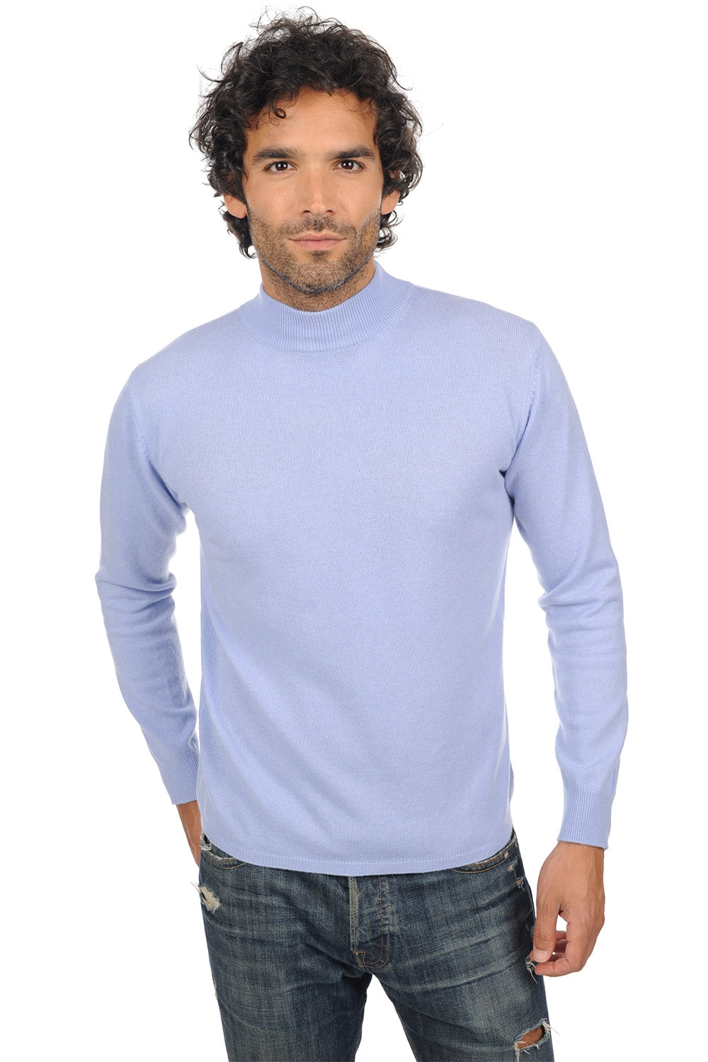 Frederic in cashmere uomo - blu cielo - Mahogany