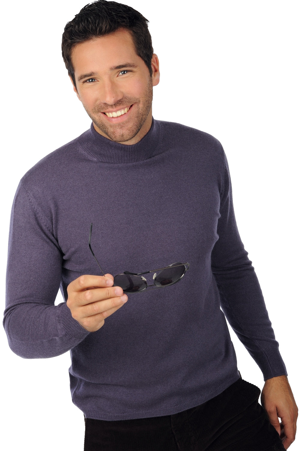 Frederic in cashmere uomo - mora - Mahogany
