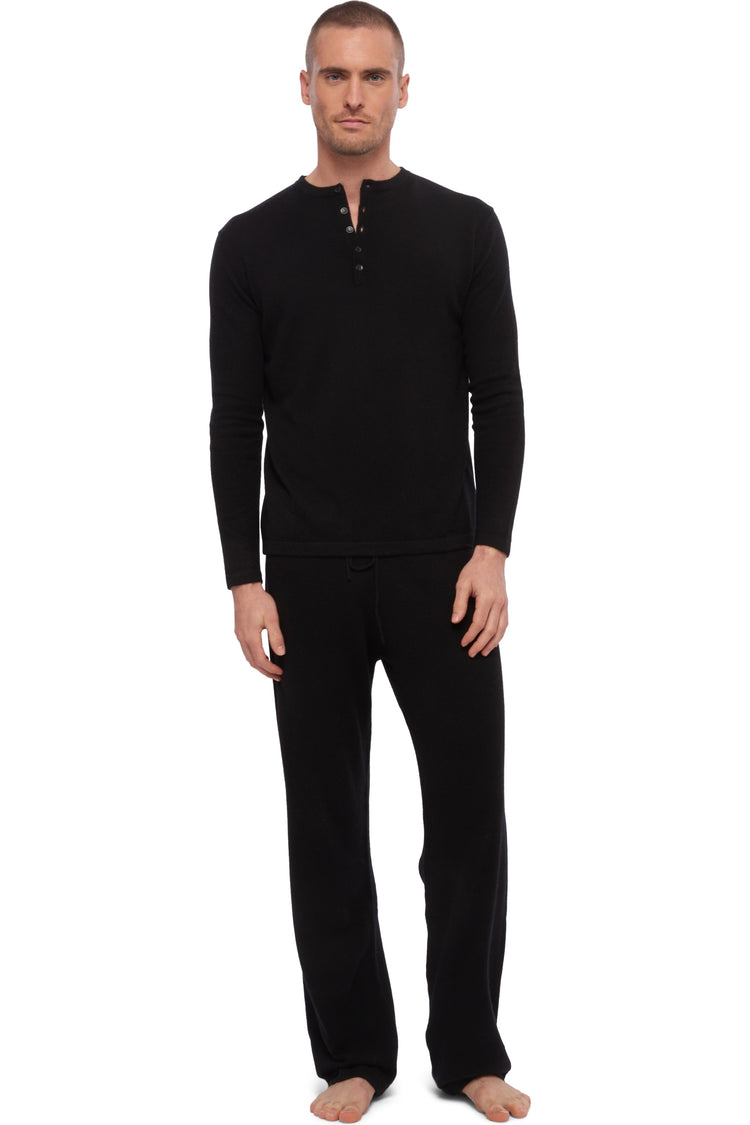 Adam in cashmere uomo - nero - Mahogany