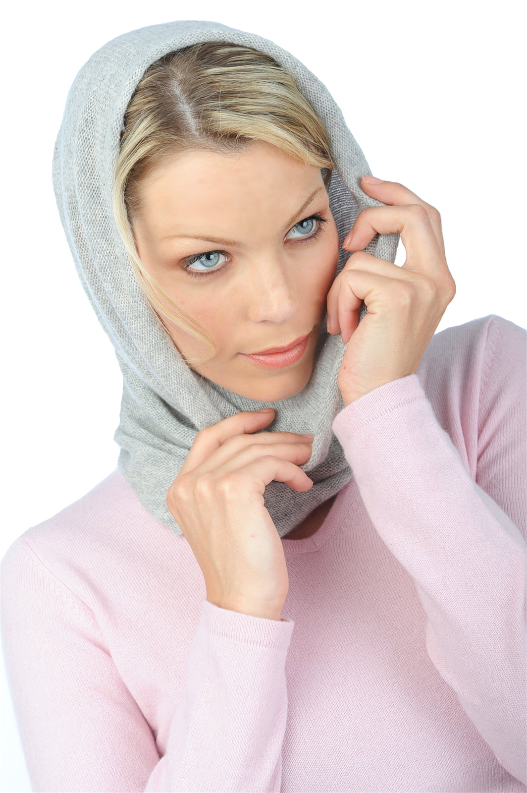 Fraise in cashmere donna - flanella chiné - Mahogany