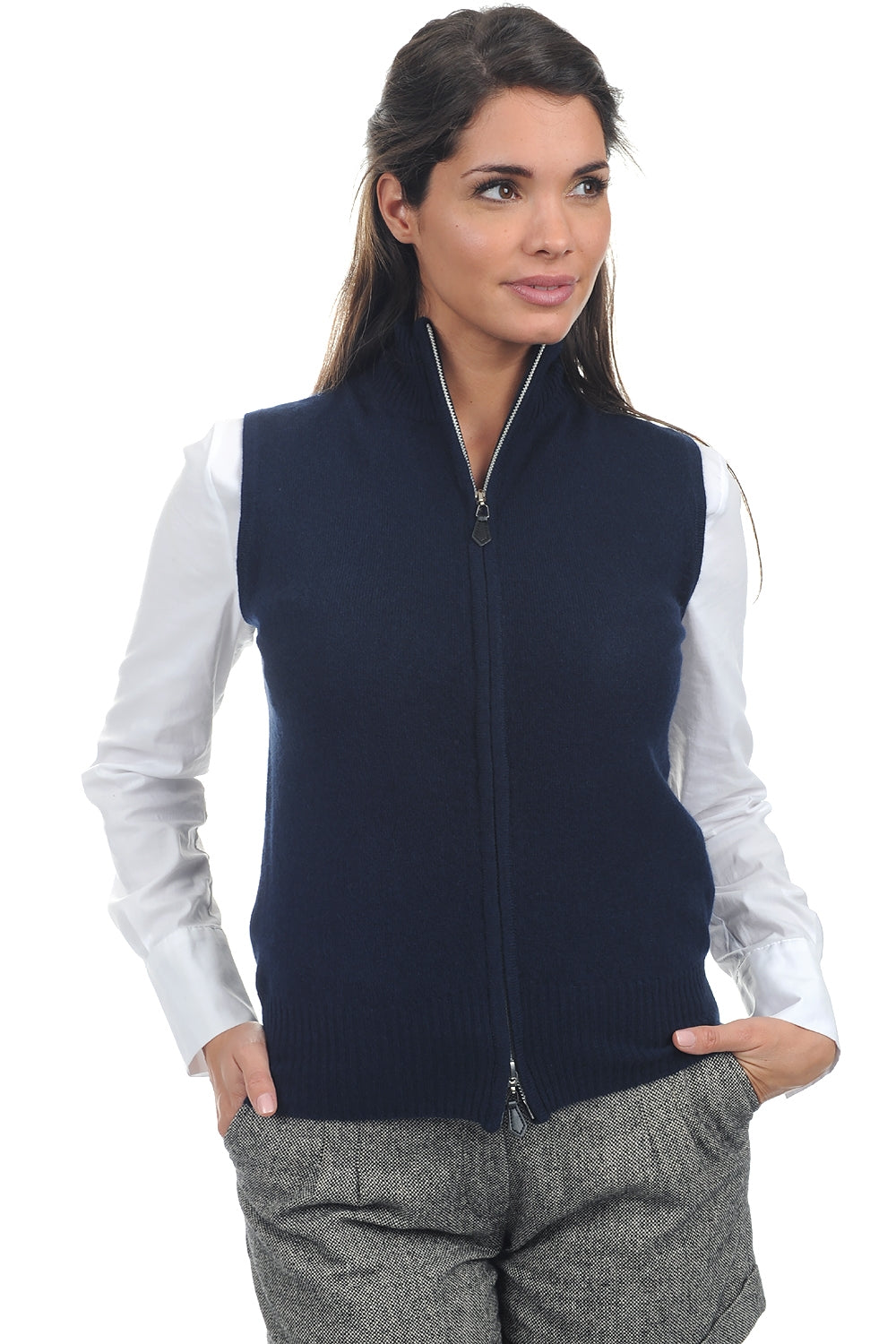 Zaza in cashmere donna - blu marino scuro - Mahogany