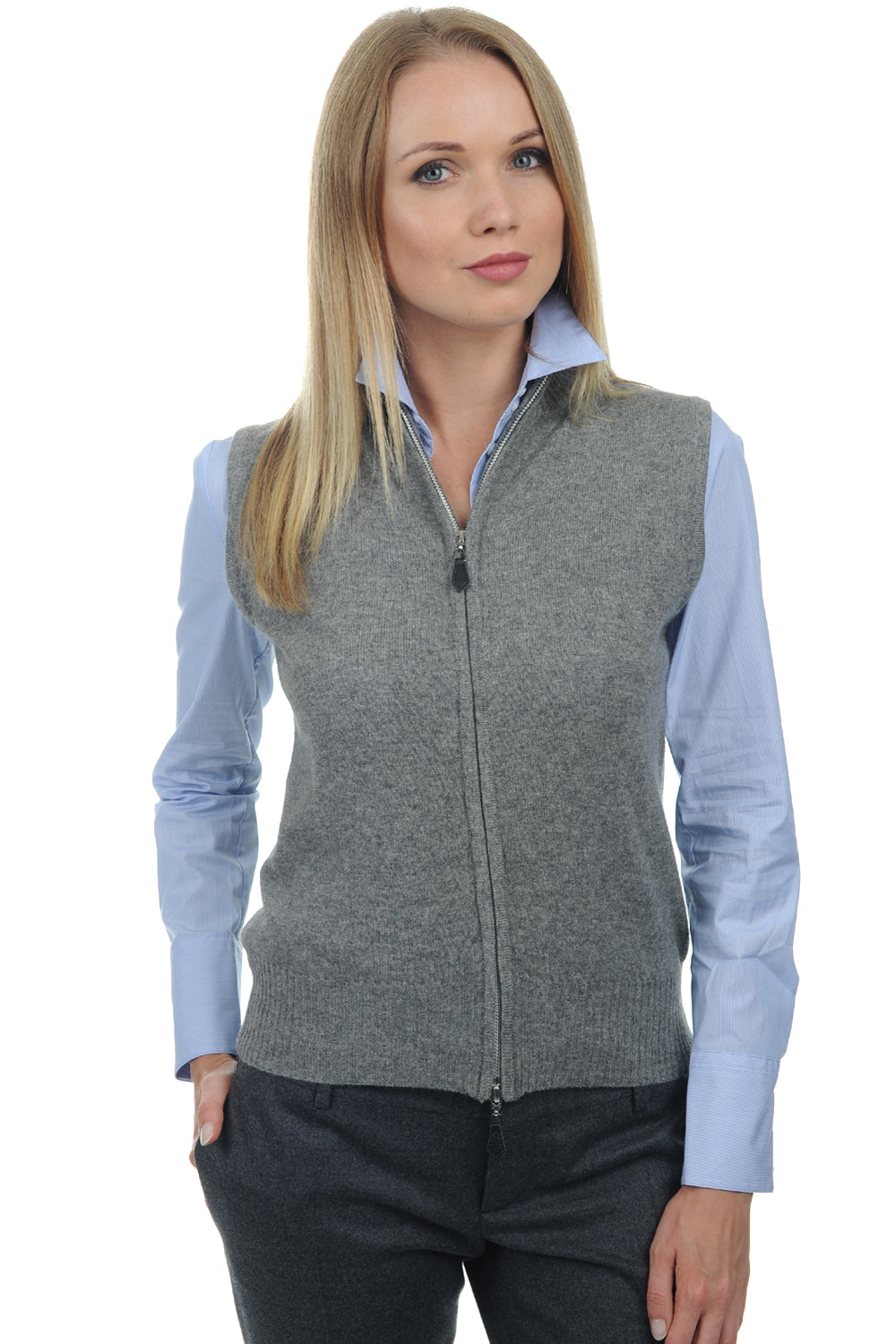 Zaza in cashmere donna - flanella chiné - Mahogany