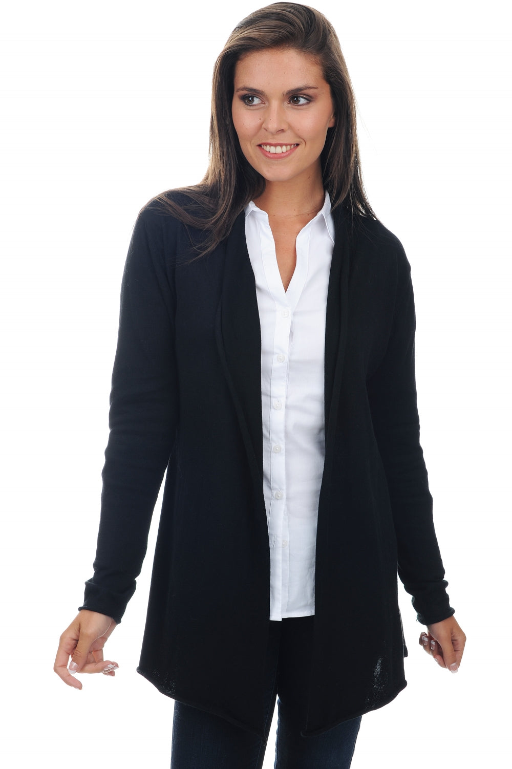 Perlette in cashmere e cotone donna - nero - Mahogany