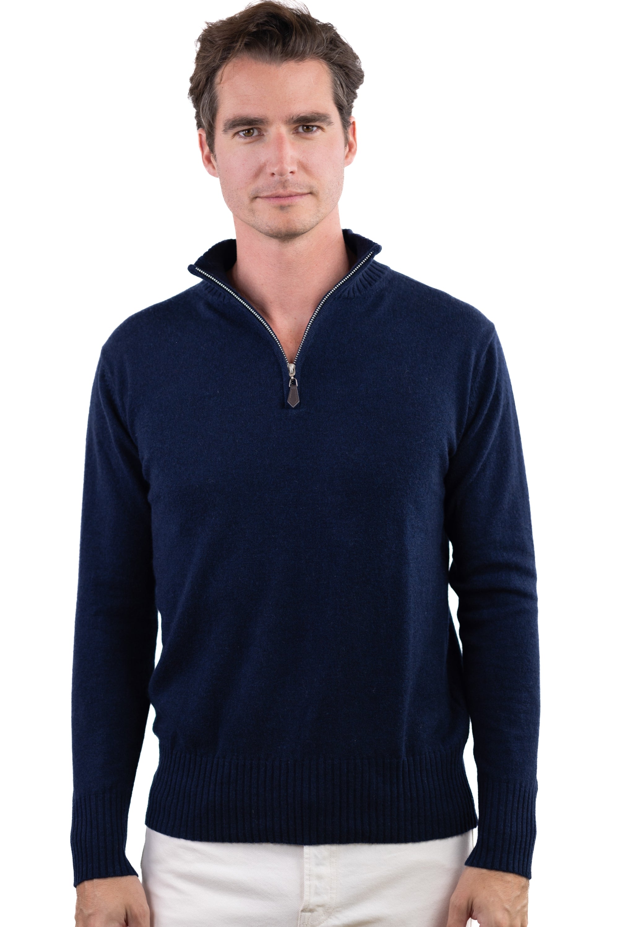 Chazam in cashmere uomo - blu marino scuro - Mahogany