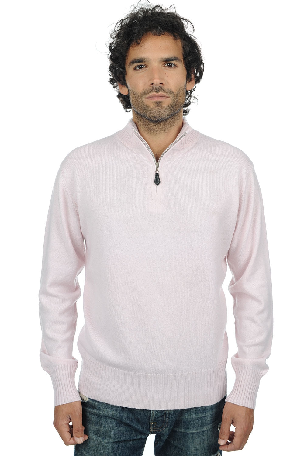 Chazam in cashmere uomo - rosa pallido - Mahogany