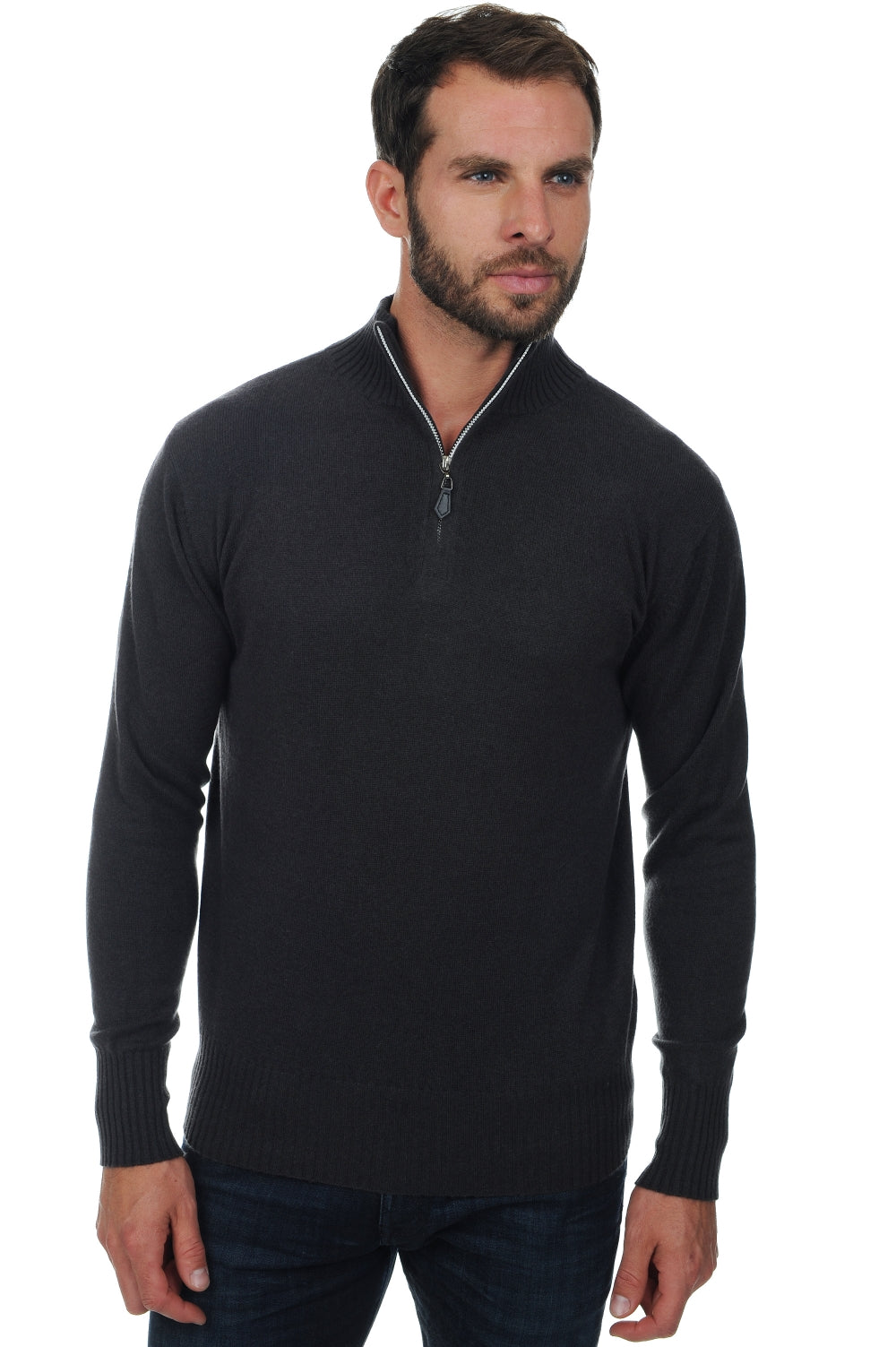 Chazam in cashmere uomo - antracite - Mahogany