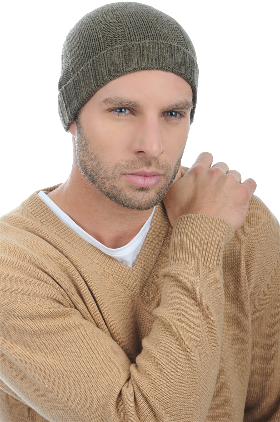 Ted in cashmere uomo - kaki - Mahogany