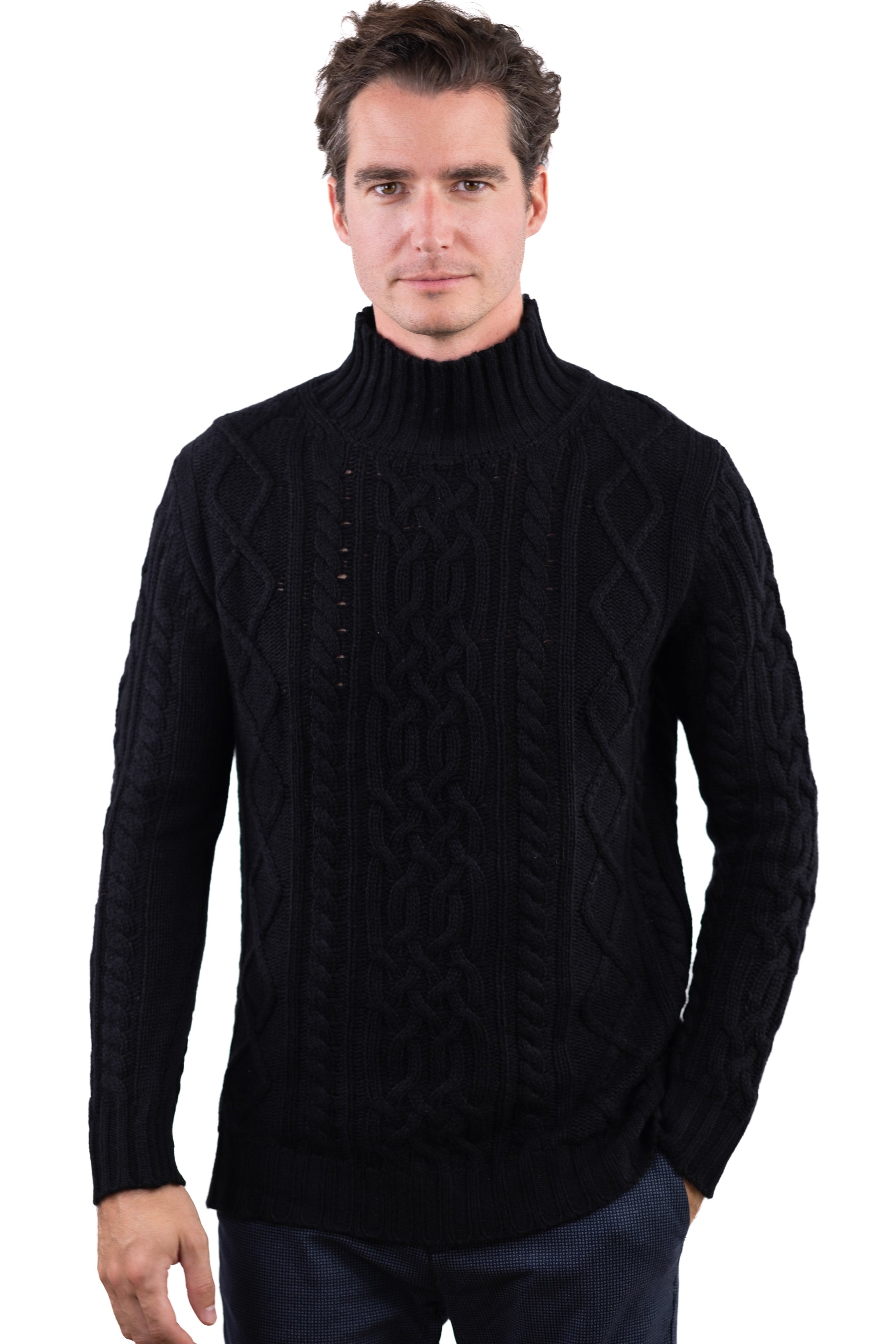 Platon in cashmere uomo - nero - Mahogany