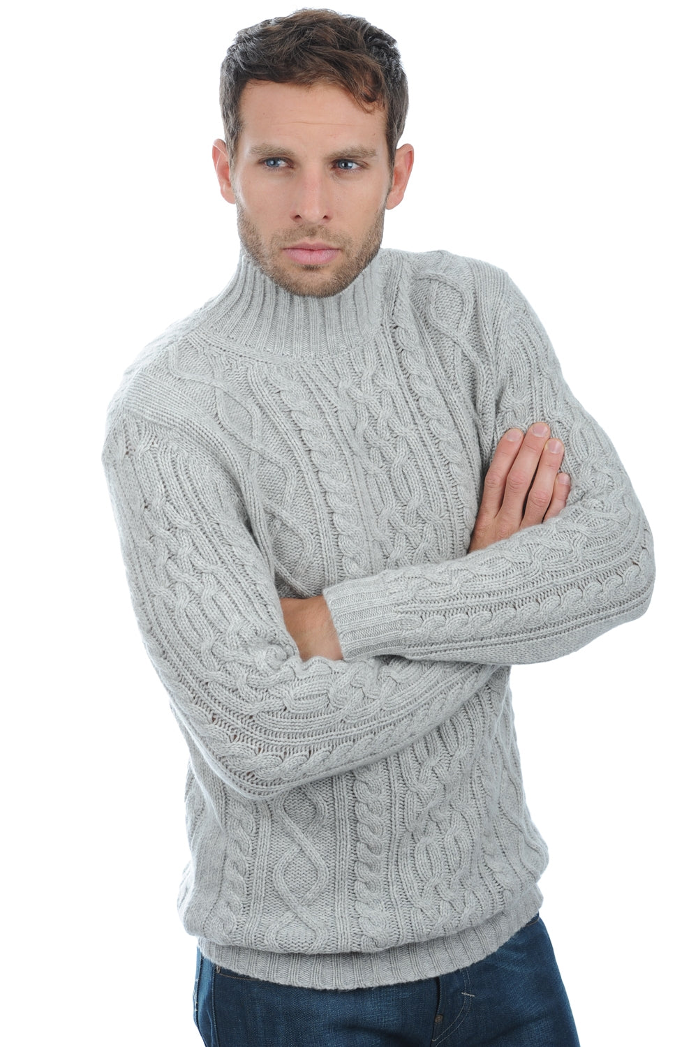 Platon in cashmere uomo - flanella melange - Mahogany