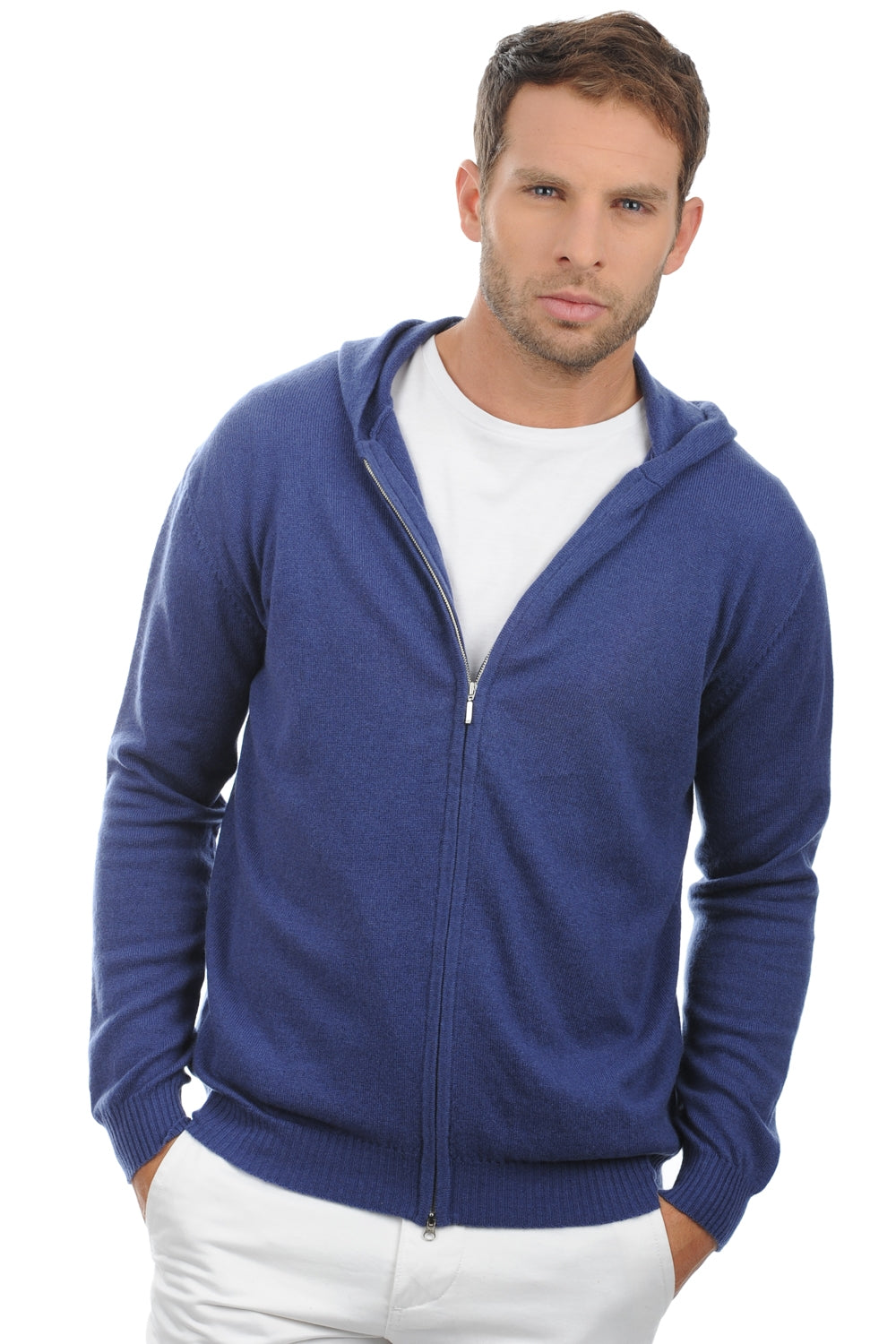Hiro in cashmere da uomo - blu intenso - Mahogany