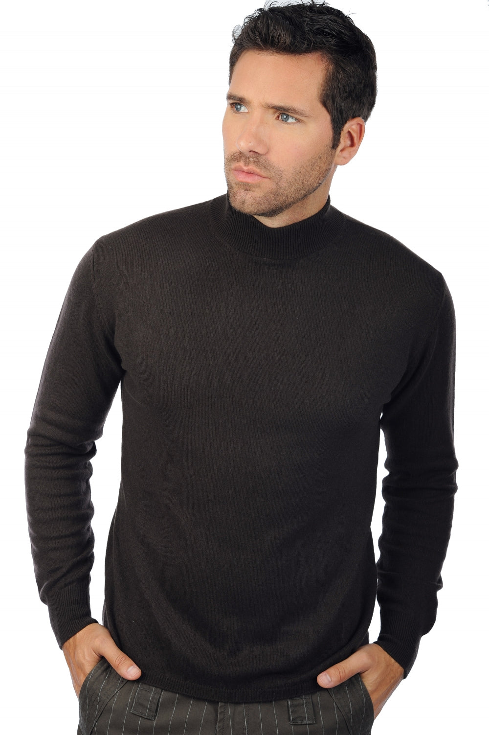 Frederic in cashmere uomo - cappuccino - Mahogany