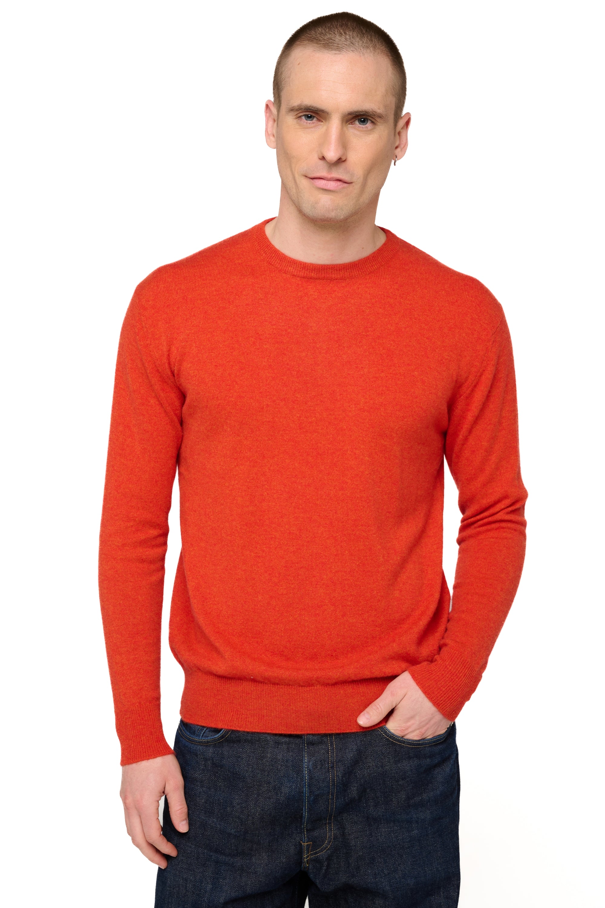 Nestor in cashmere uomo - paprika - Mahogany