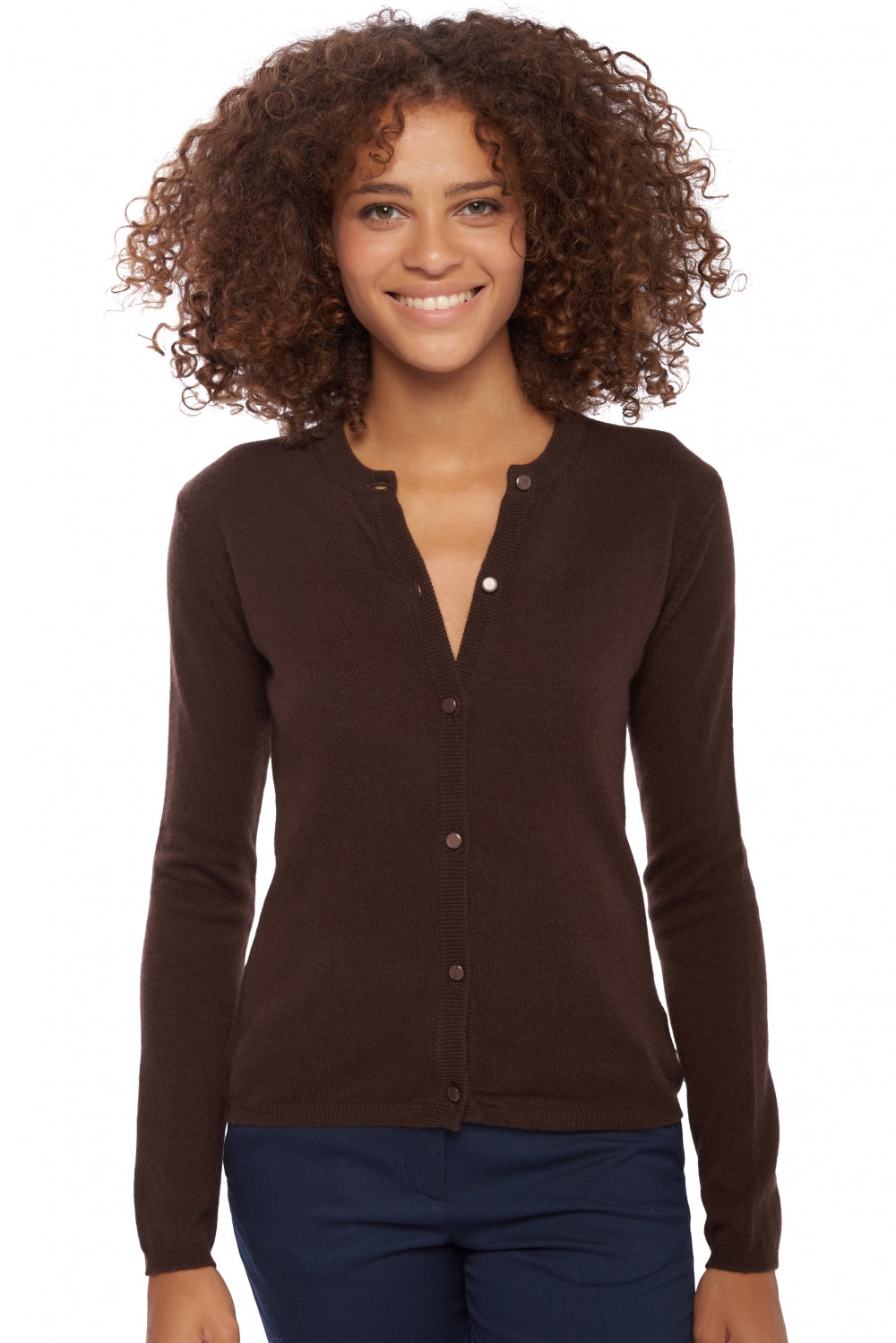 Chloe in cashmere donna - cappuccino - Mahogany