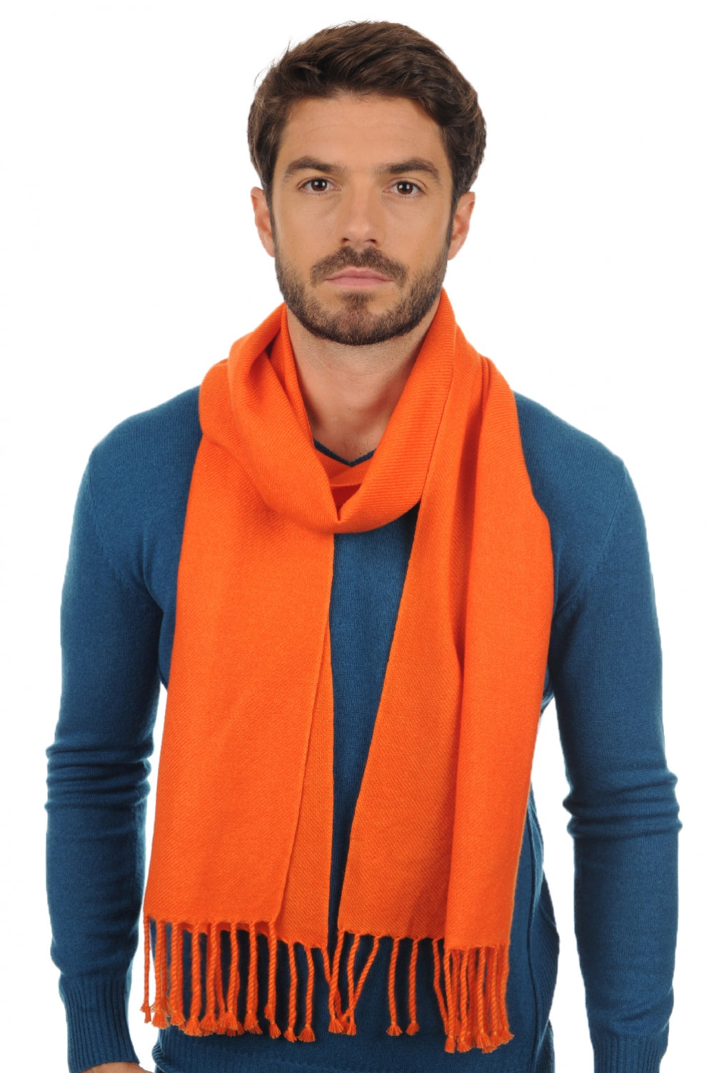Zak200 in cashmere uomo - arancione - Mahogany