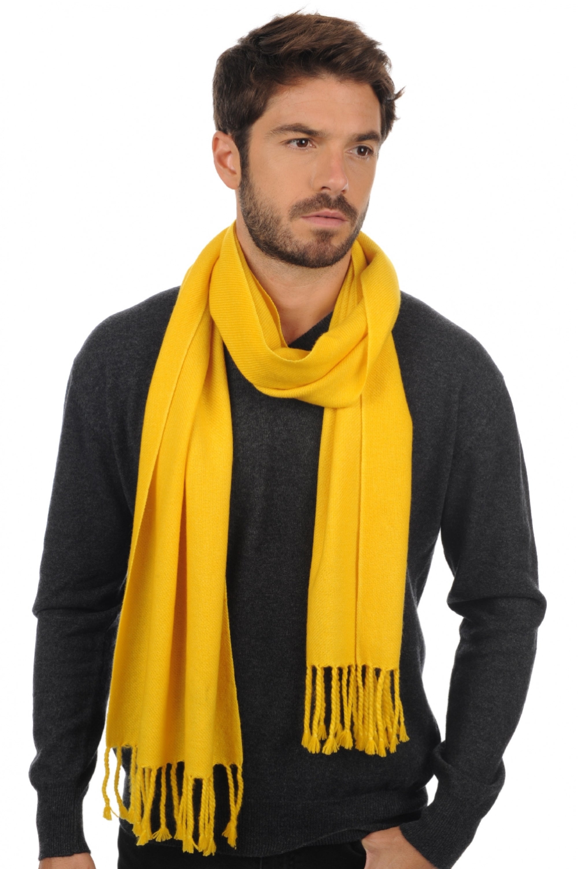 Zak200 in cashmere uomo - girasole - Mahogany