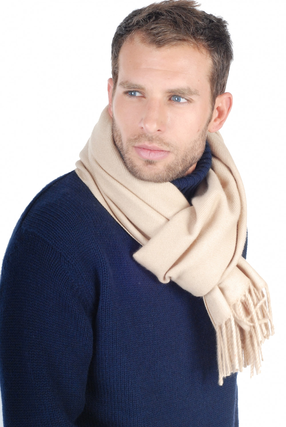 Zak200 in cashmere uomo - beige - Mahogany