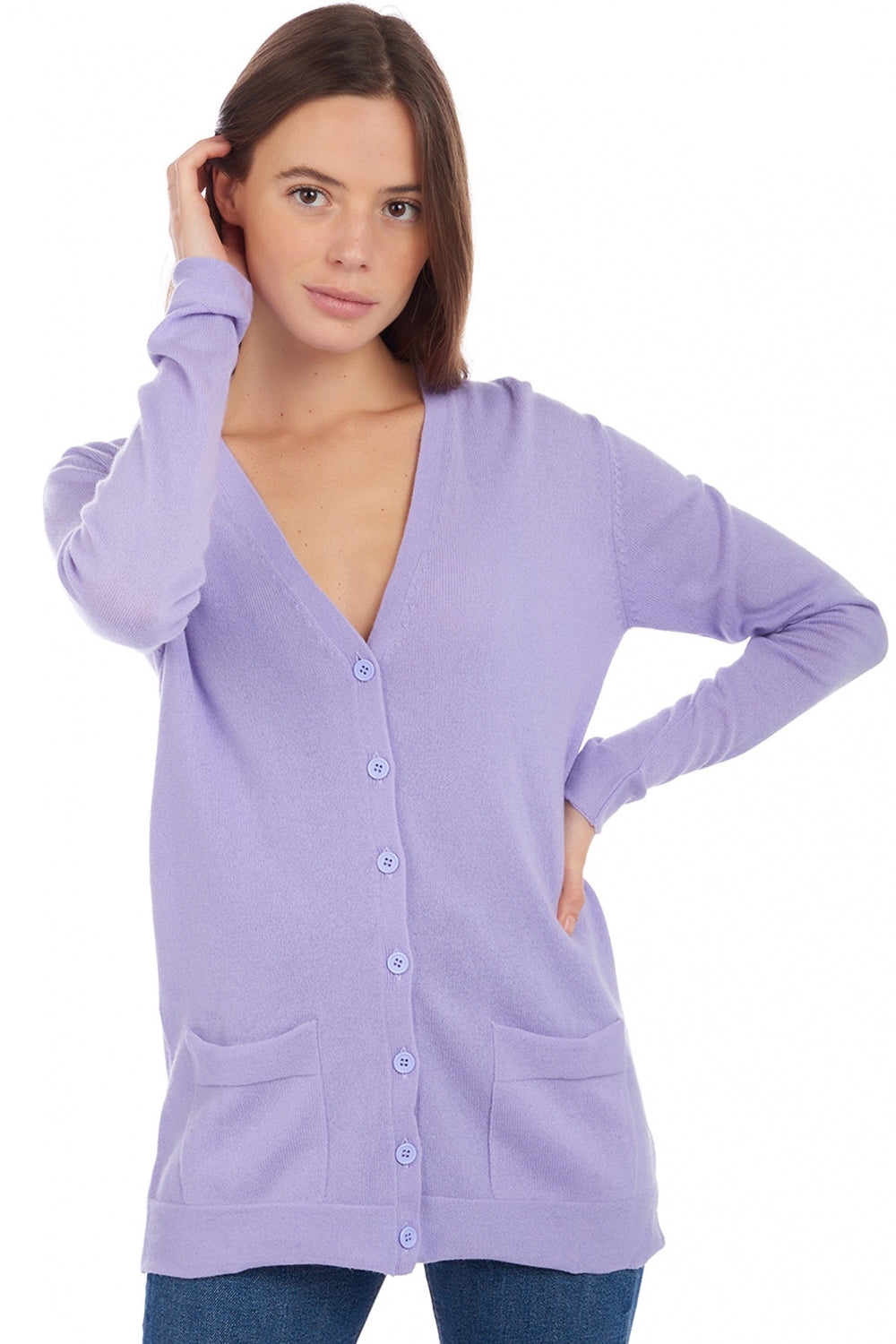 Inga in cashmere donna - lavanda soleggiata - Mahogany