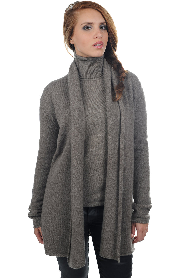 Florange in yak donna - marmotta naturale - Mahogany