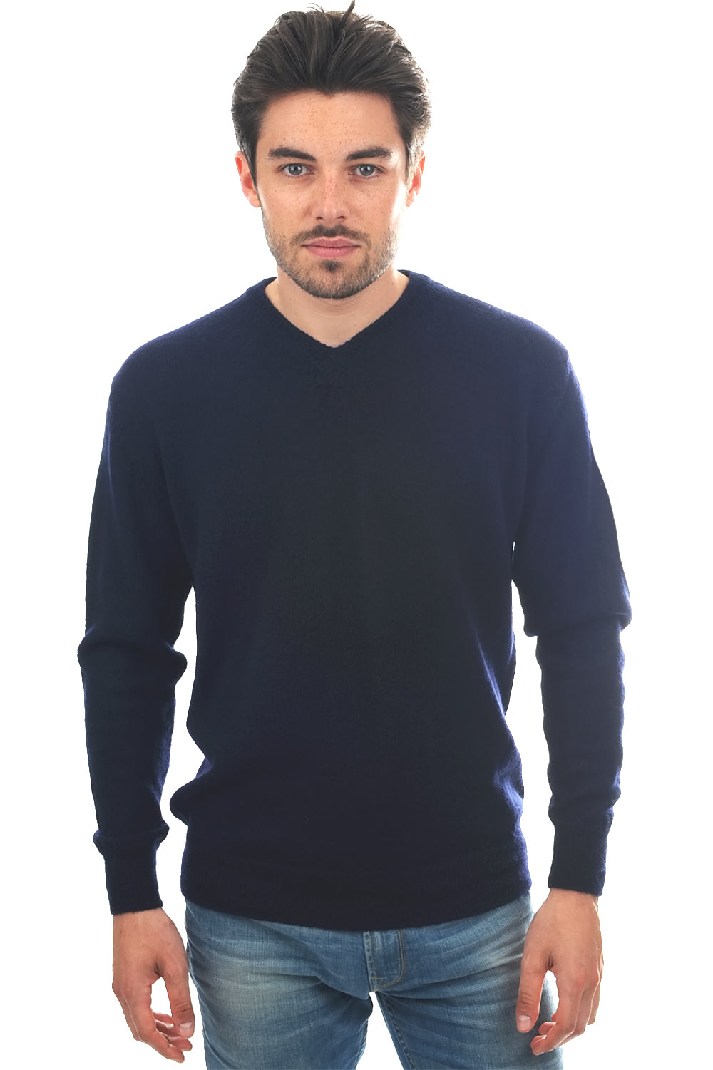 Gaspard-Alpaga in baby alpaca uomo - blu marino - Mahogany