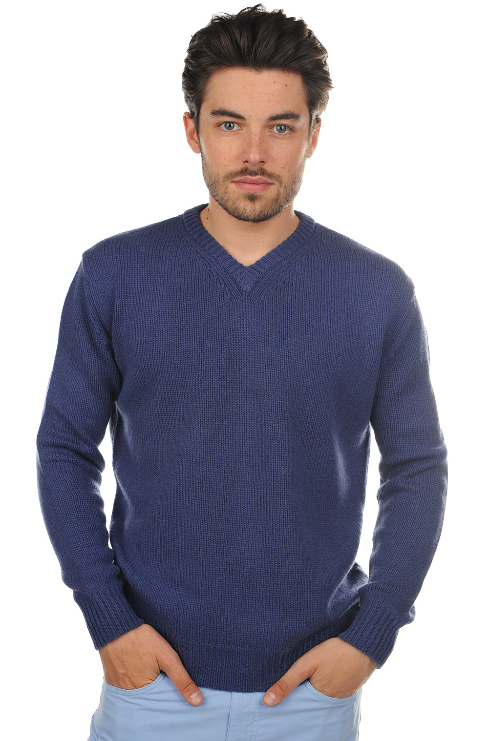 Atman in cashmere uomo - blu oltremare - Mahogany