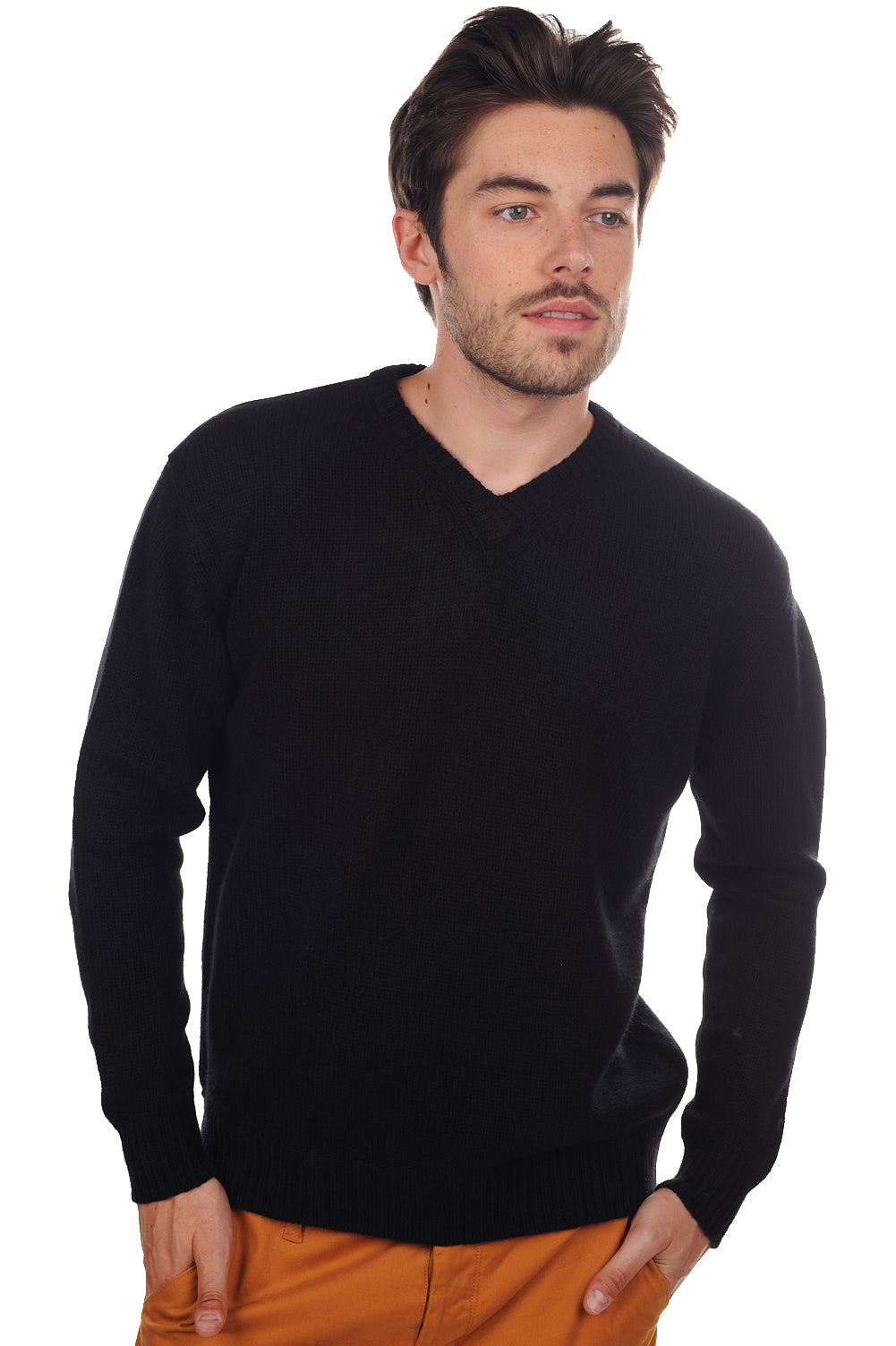 Atman in cashmere uomo - nero - Mahogany