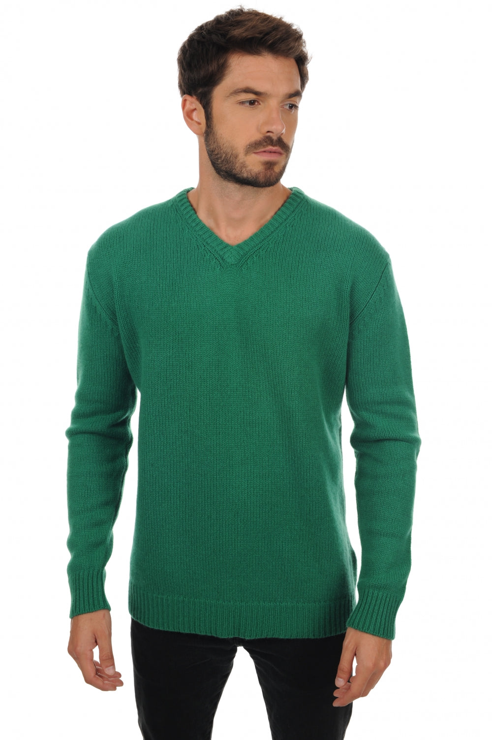 Atman in cashmere uomo - verde inglese - Mahogany