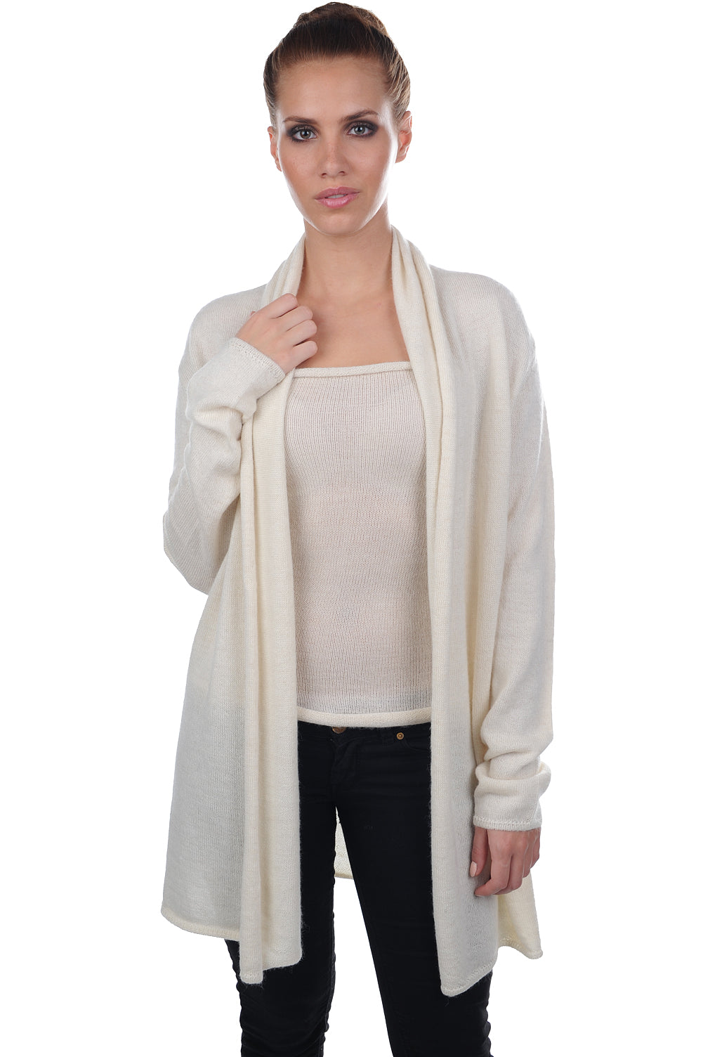 Pucci-Alpaga in baby alpaca donna - écru - Mahogany