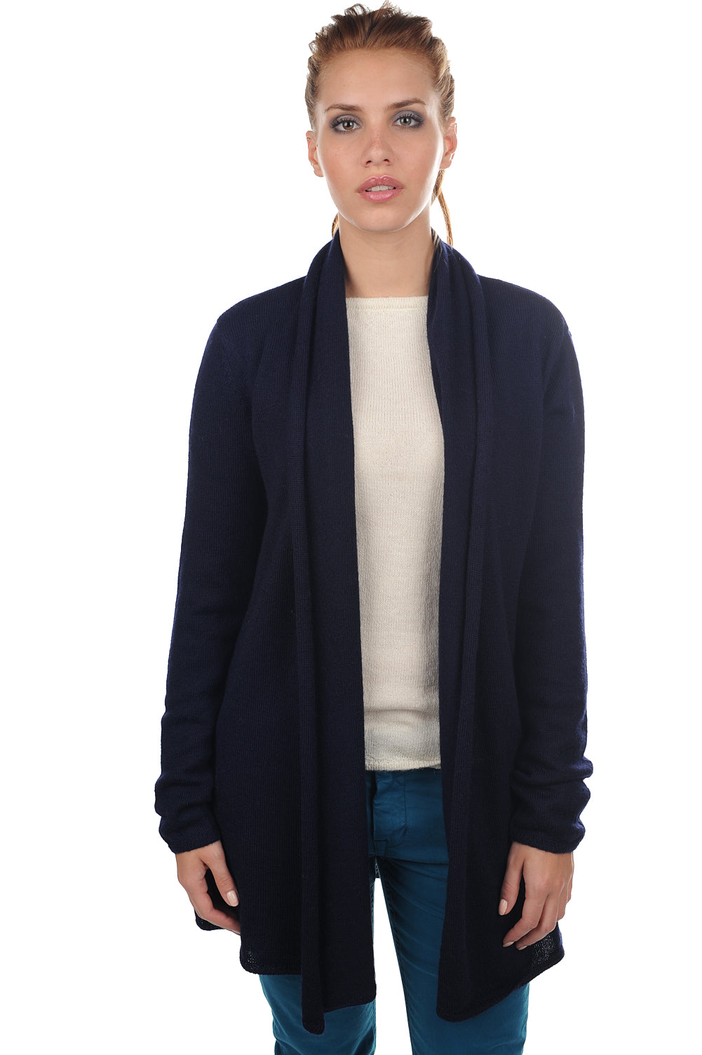 Pucci-Alpaga in baby alpaca donna - blu marino - Mahogany