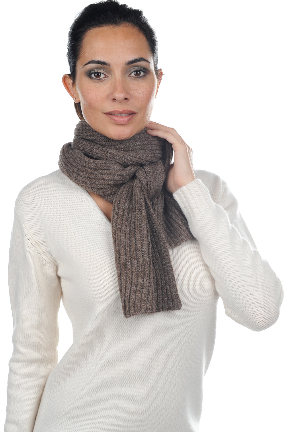 Calypso-Alpaga in baby alpaca misto - naturale - Mahogany