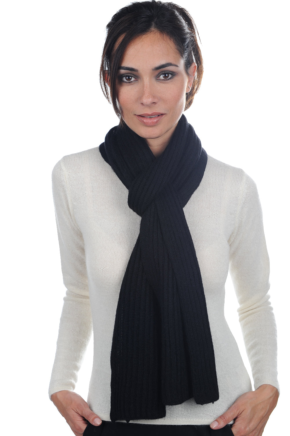 Calypso-Alpaga in baby alpaca misto - nero - Mahogany