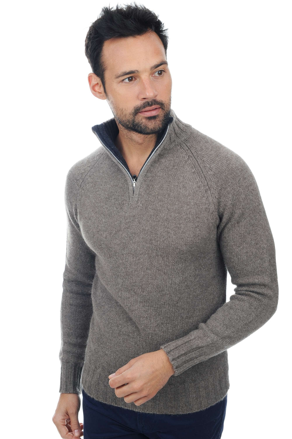 Howard in cashmere e yak uomo - marmotta-antracite chiné - Mahogany
