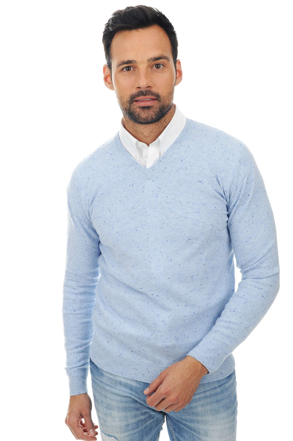 Maddox in cashmere uomo - azzurro chiaro - Mahogany