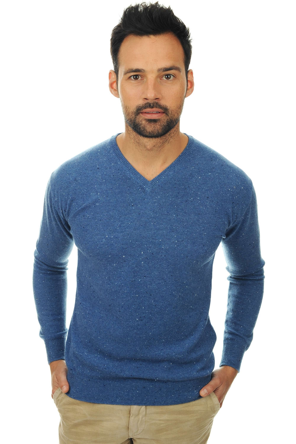 Maddox in cashmere uomo - blu Memphis - Mahogany